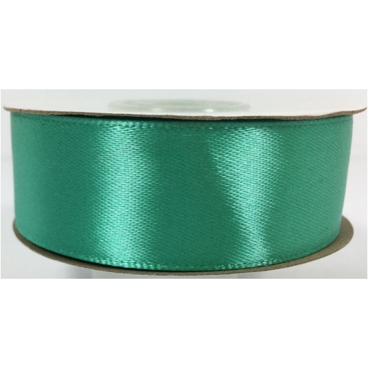 WSTĄŻKA SATYNOWA 25MM x25Y TURKUSOWA 54 -zdjęcie numer 1