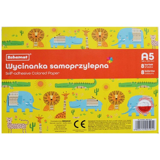 WYCINANKI A5 8K SAMOPRZYLEPNE SCHEMAT -zdjęcie numer 1