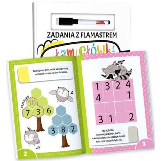 ZABAWA Z FLAMASTREM ŁAMIGŁÓWKI MATEMATYCZNE -zdjęcie numer 2