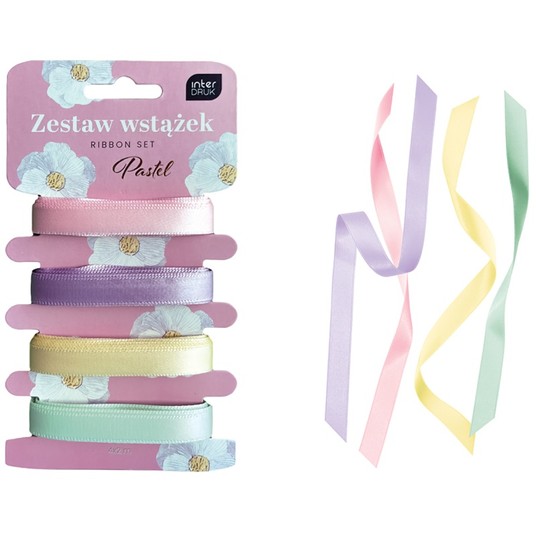 ZESTAW WSTĄŻEK 4X2M PASTEL INTERDRUK -zdjęcie numer 1