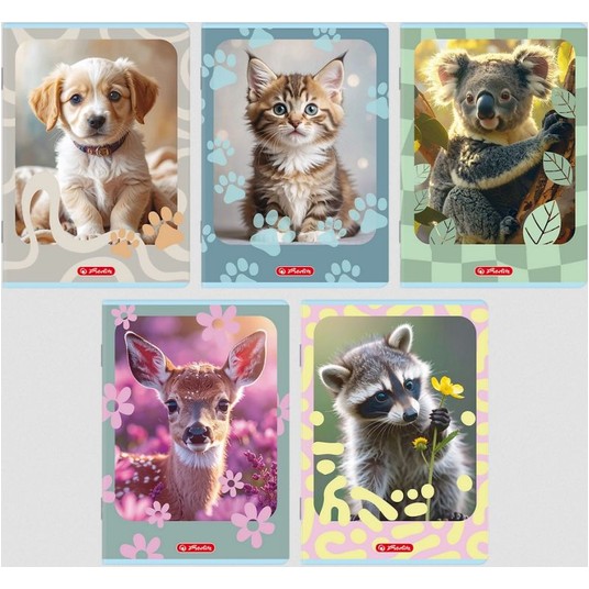 ZESZYT A5 32 KRATA ANIMALS HERLITZ -zdjęcie numer 1