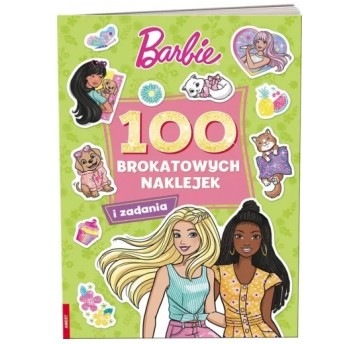 100 BROKATOWYCH NAKLEJEK BARBIE