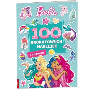 100 BROKATOWYCH NAKLEJEK BARBIE DREAMTOPIA