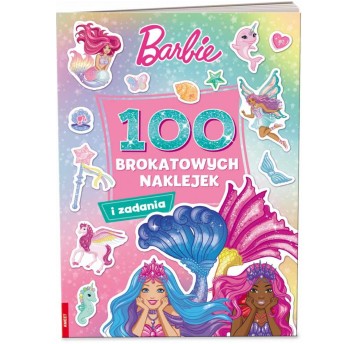 100 BROKATOWYCH NAKLEJEK I ZADANIA BARBIE
