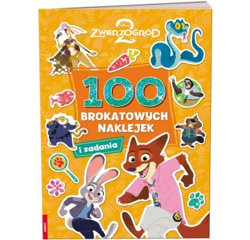100 BROKATOWYCH NAKLEJEK I ZADANIA ZWIERZOGRÓD 2
