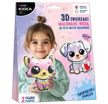 3D ZWIERZAKI DO NADMUCHANIA MALOWANE WODĄ KIDEA