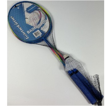 BADMINTON METALOWY 62 CM TĘCZOWY