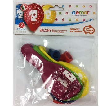 BALON 5 SZT. Z NADRUKIEM 1 GS110/1