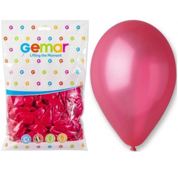 BALON GEMAR METALIK 10" GM90/32 CZERWONY