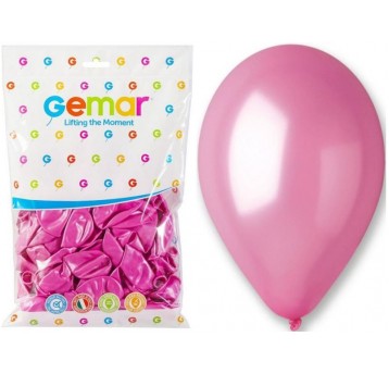 BALON GEMAR METALIK 10" GM90/33 RÓŻOWY