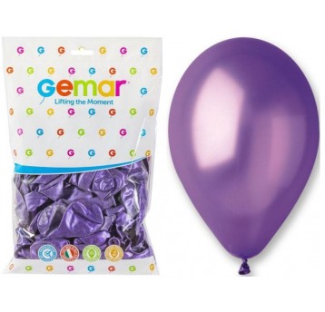 BALON GEMAR METALIK 10" GM90/34 FIOLETOWE