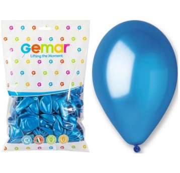 BALON GEMAR METALIK 10" GM90/36 NIEBIESKI