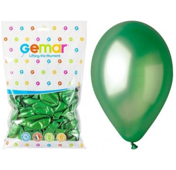 BALON GEMAR METALIK 10" GM90/37 ZIELONY