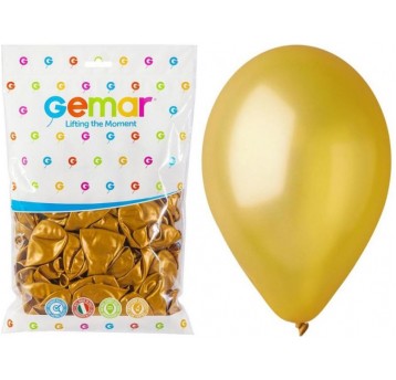 BALON GEMAR METALIK 10" GM90/39 ZŁOTY