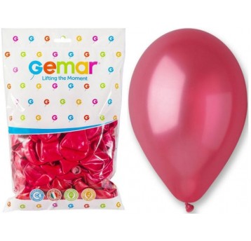 BALON GEMAR METALIK 10" GM90/53 CZERWONY JASNY