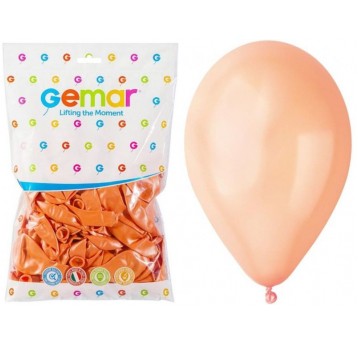 BALON GEMAR METALIK 10" GM90/61 BRZOSKWINIOWY