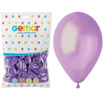 BALON GEMAR METALIK 10" GM90/63 LAWENDOWY