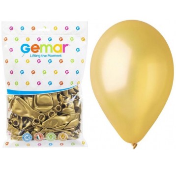BALON GEMAR METALIK 10" GM90/74 ZŁOTY DORATO