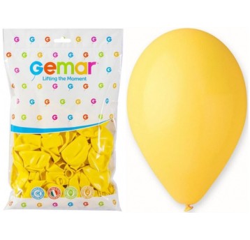 BALON GEMAR PASTEL 10" G90/02 ŻÓŁTY JASNY