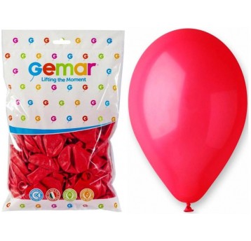 BALON GEMAR PASTEL 10" G90/05 CZERWONY