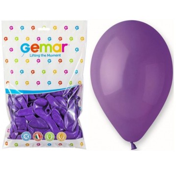 BALON GEMAR PASTEL 10" G90/08 FIOLETOWY
