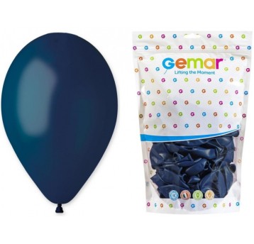 BALON GEMAR PASTEL 10" G90/102 NAVY GRANATOWY