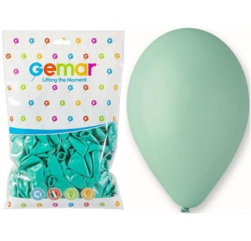 BALON GEMAR PASTEL 10" G90/50 ZIELONE TURKUSOWE