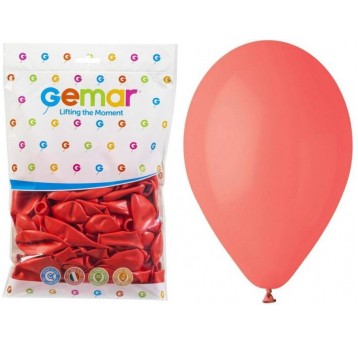 BALON GEMAR PASTEL 10" G90/78 KORALOWY