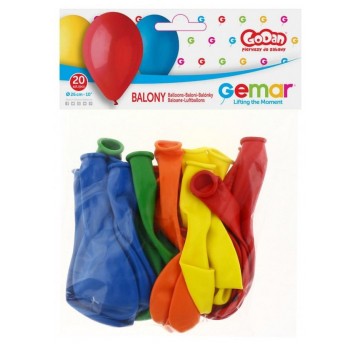 BALON GEMAR PASTEL 10" G90/80/25 RÓŻNOKOLOROWY