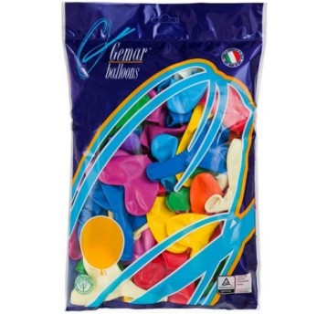 BALON PASTEL CR/80/50 SERCE RÓŻNOKOLOROWY 25CM