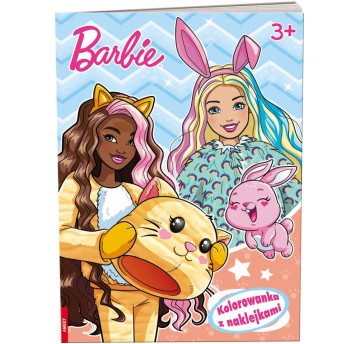 BARBIE KOLOROWANKA Z NAKLEJKAMI
