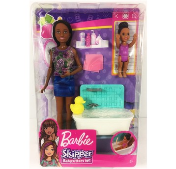 BARBIE LALKA OPIEKUNKA ZESTAW Z WANNĄ FHY97/ FXH05