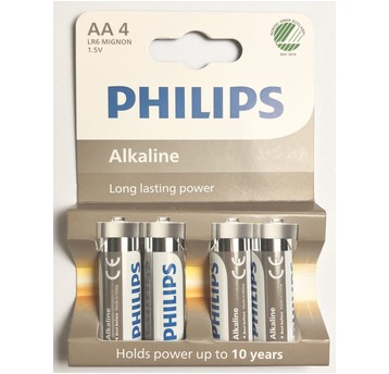 BATERIA LR6 / 4BP ALKALINE PHILIPS