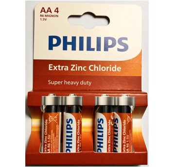 BATERIA R06 / 4BP EXTRA ZINC CHLORIDE PHILIPS