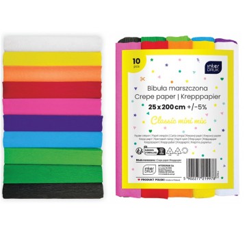 BIBUŁA MARSZCZONA MIX MAŁA 25 CM INTERDRUK