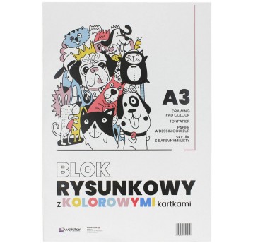 BLOK RYSUNKOWY A3 KOLOR WEKTOR