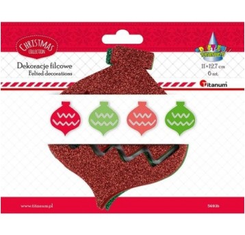 BOMBKA Z FILCU 12CM 6SZT