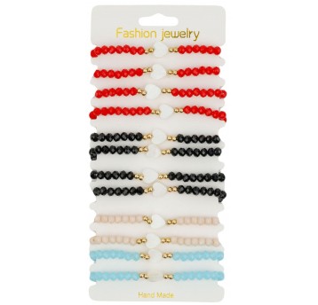 BRANSOLETKA CYRKONIE SERCA B-2613