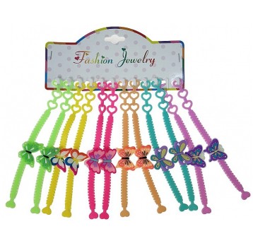 BRANSOLETKA SILIKONOWA MOTYL