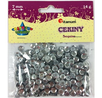CEKINY 14G 7MM SREBRNE