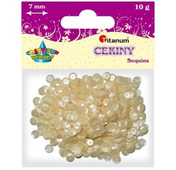 CEKINY PERŁOWE 7MM 10G