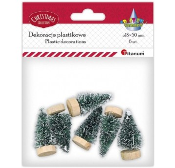 CHOINKI DRZEWKA 5CM 6 SZT.