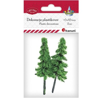 CHOINKI DRZEWKA 6,5CM 2 SZT.