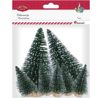 CHOINKI DRZEWKA 7 SZT.