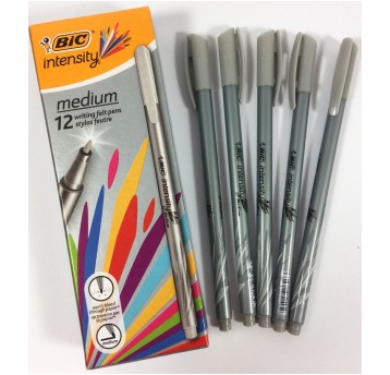 CIENKOPIS BIC INTENSITY MEDIUM SZARY