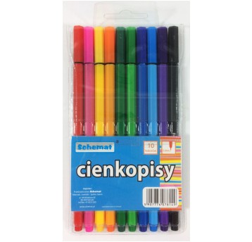 CIENKOPISY 10 KOLORÓW SCHEMAT