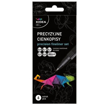 CIENKOPISY PRECYZYJNE 6 SZT. KIDEA