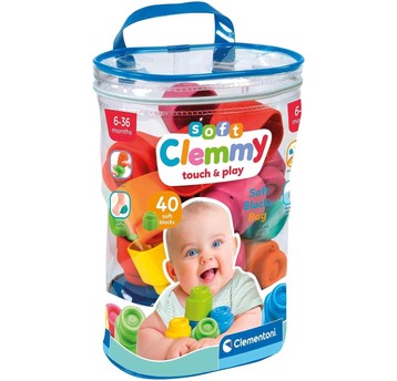 CLEMMY WORECZEK Z 40 KLOCKAMI CLEMENTONI