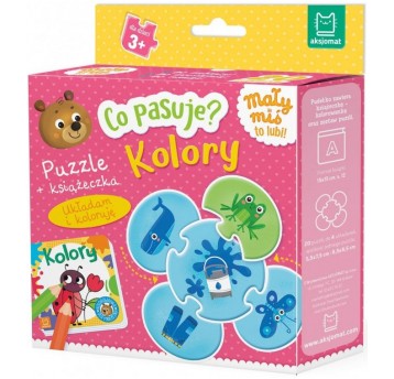 CO PASUJE? KOLORY. PUZZLE+ KSIĄŻECZKA