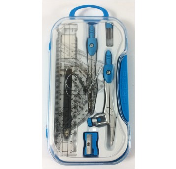 CYRKIEL Z ZESTAWEM GEOMETRYCZNYM NIEBIESKI PENMATE